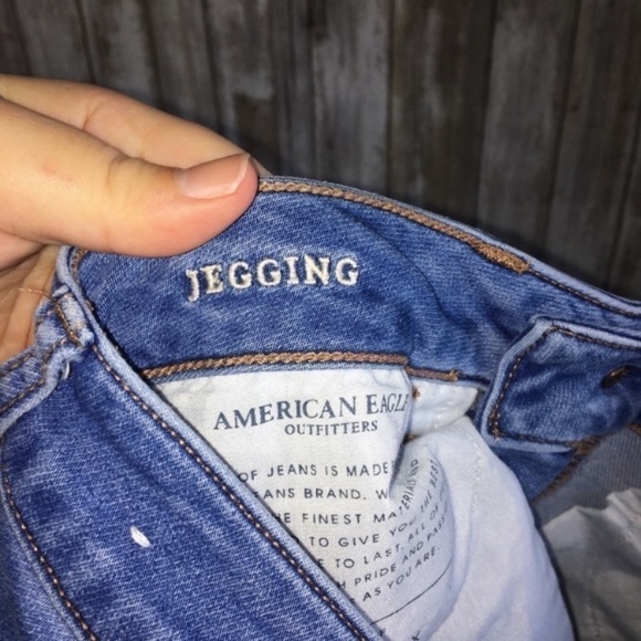 American Eagle Medium Wash Super Stretch X Jegging - Picture 6 of 9